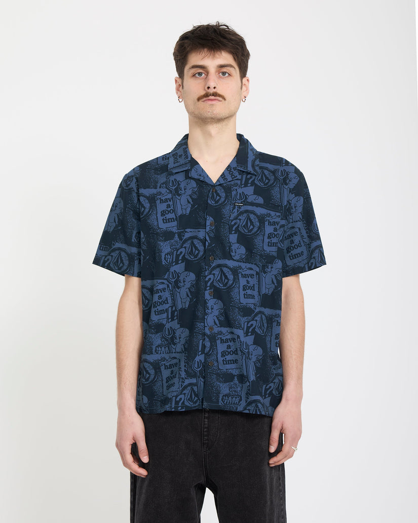 Chemise Hoboken - Blueberry