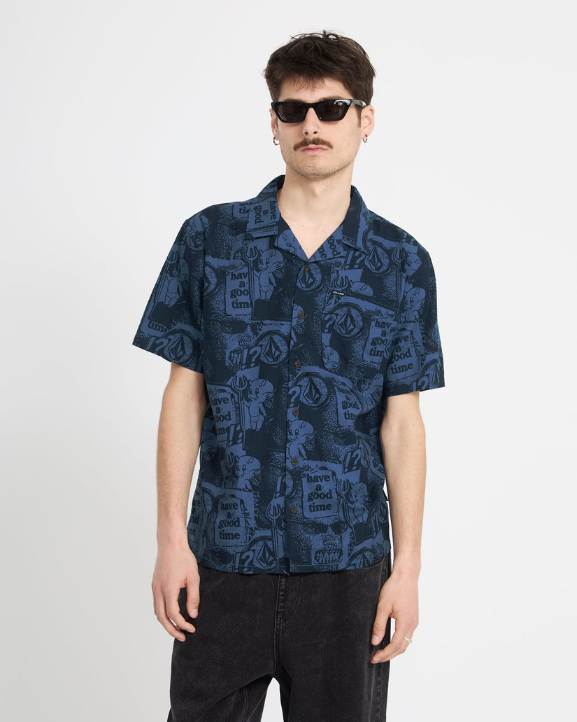 Chemise Hoboken - Blueberry