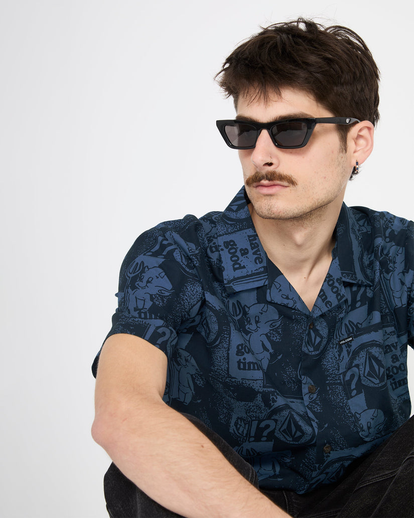 Chemise Hoboken - Blueberry