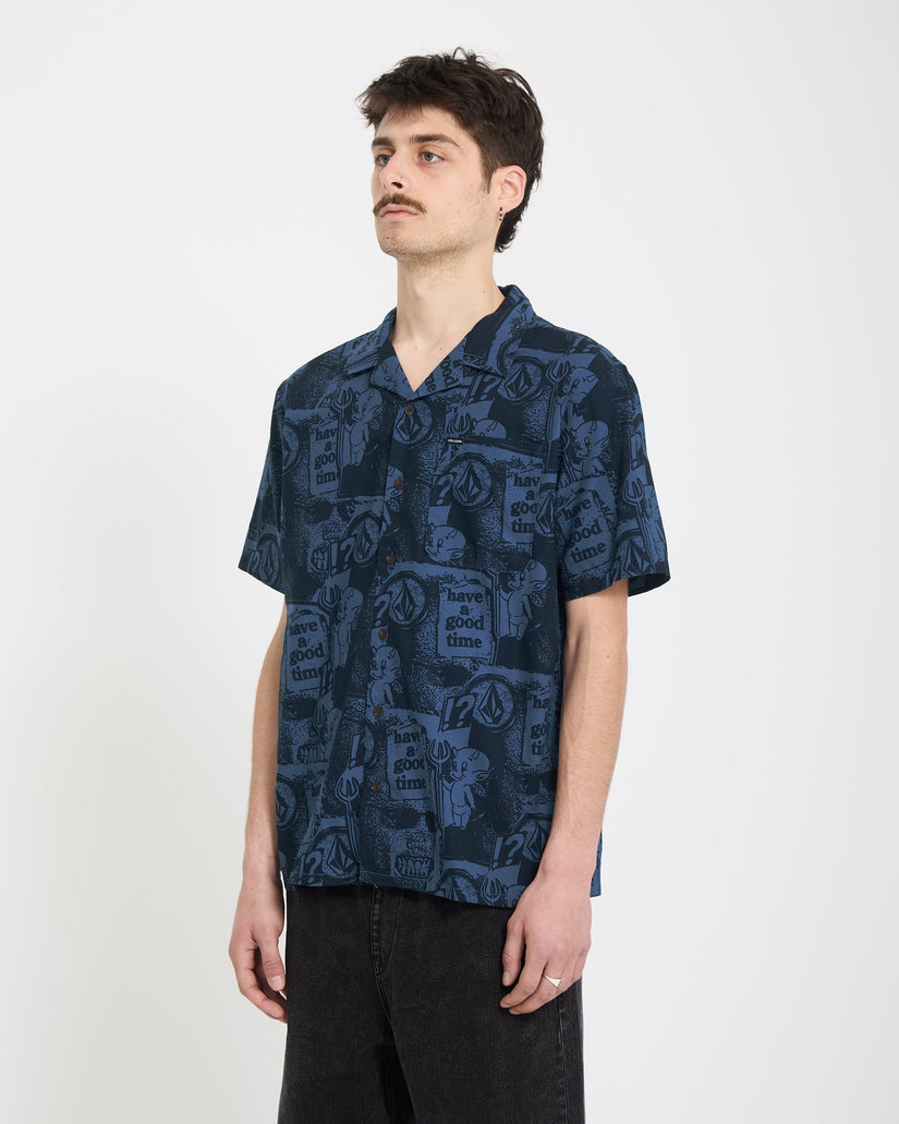 Chemise Hoboken - Blueberry
