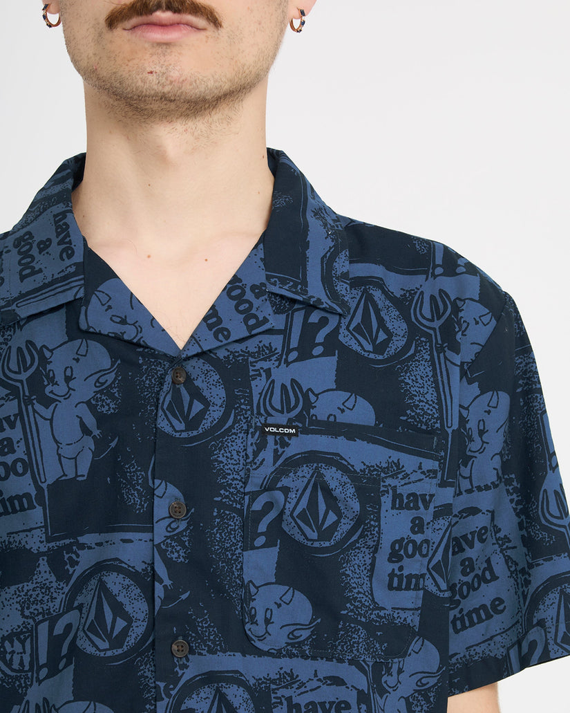 Chemise Hoboken - Blueberry