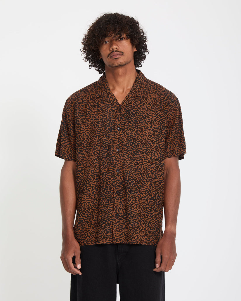 Chemise Utopias Print - Brown Horn