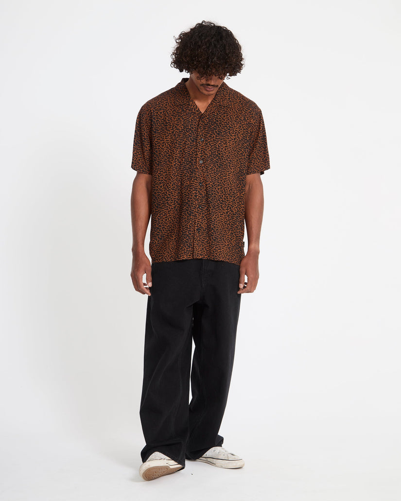 Chemise Utopias Print - Brown Horn
