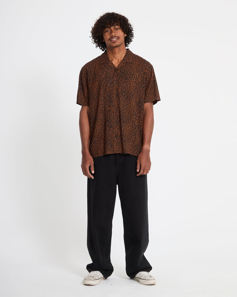 Chemise Utopias Print - Brown Horn