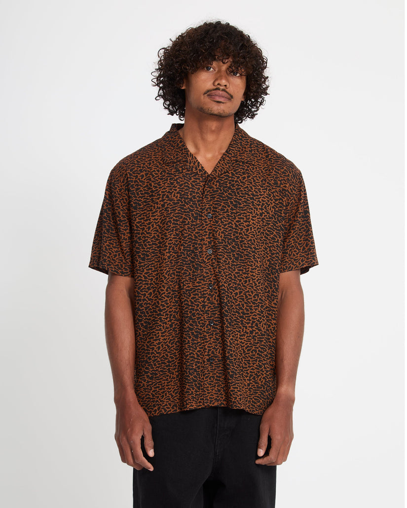Chemise Utopias Print - Brown Horn