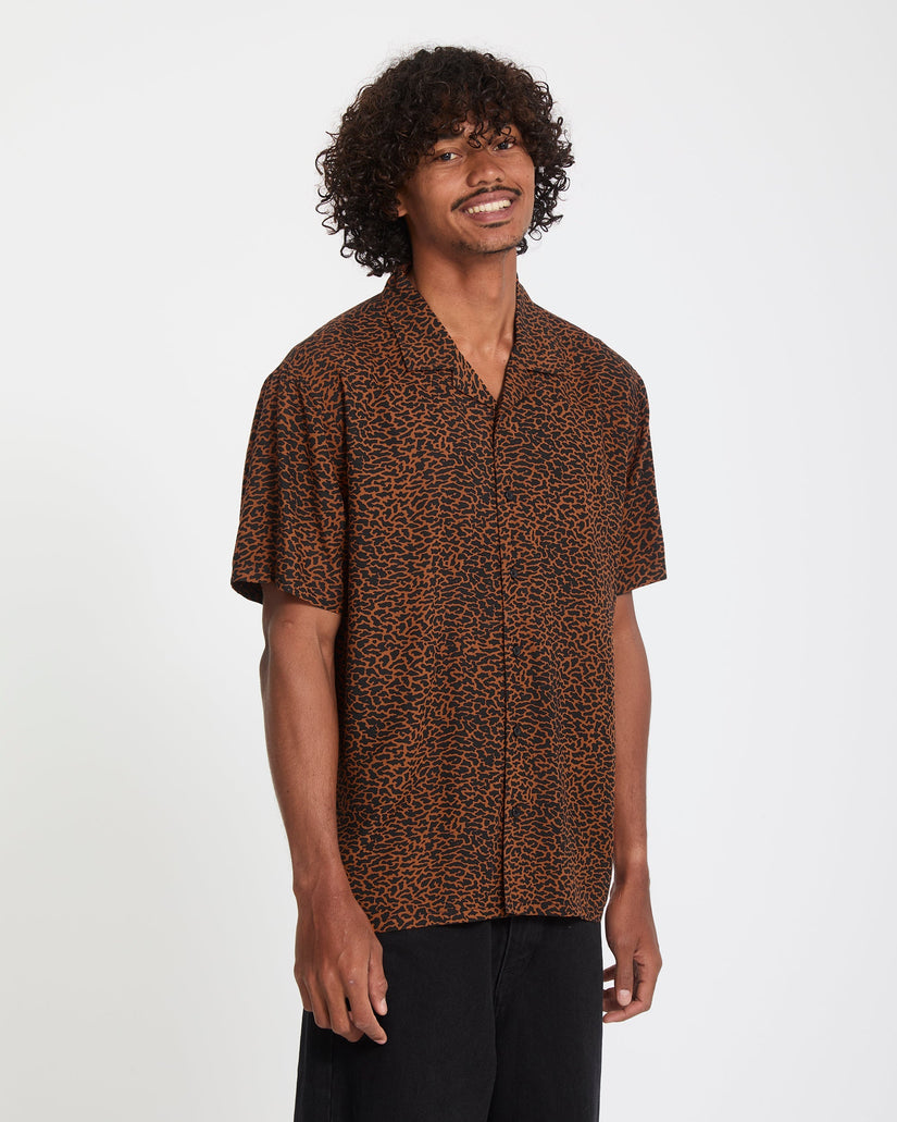 Chemise Utopias Print - Brown Horn