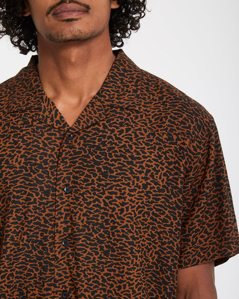 Chemise Utopias Print - Brown Horn