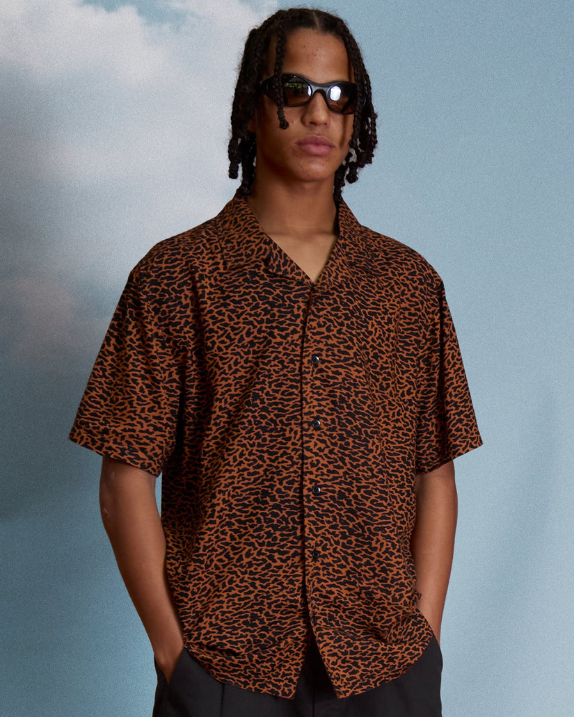 Chemise Utopias Print - Brown Horn