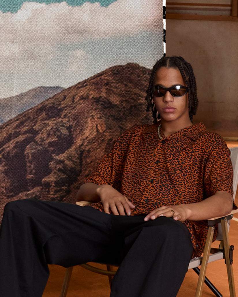 Chemise Utopias Print - Brown Horn