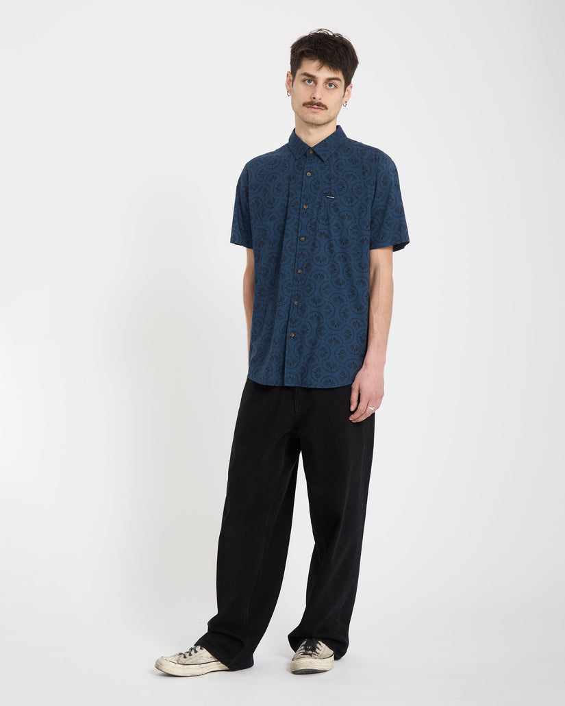 Chemise Scaler Stone Woven - Midnight Blue