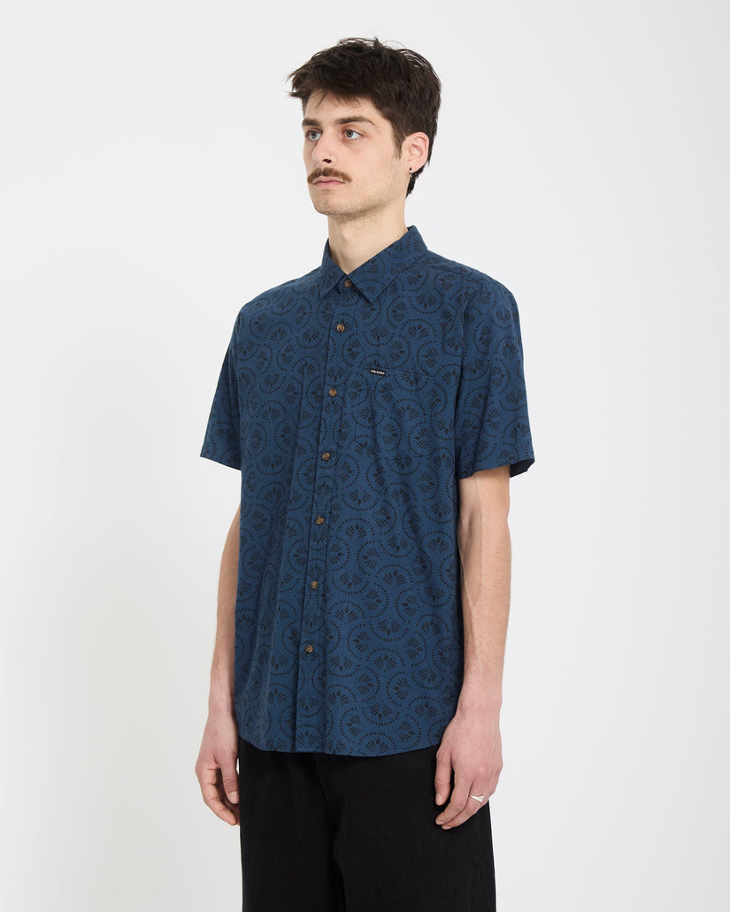 Chemise Scaler Stone Woven - Midnight Blue