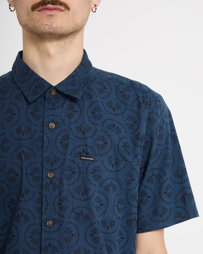 Chemise Scaler Stone Woven - Midnight Blue