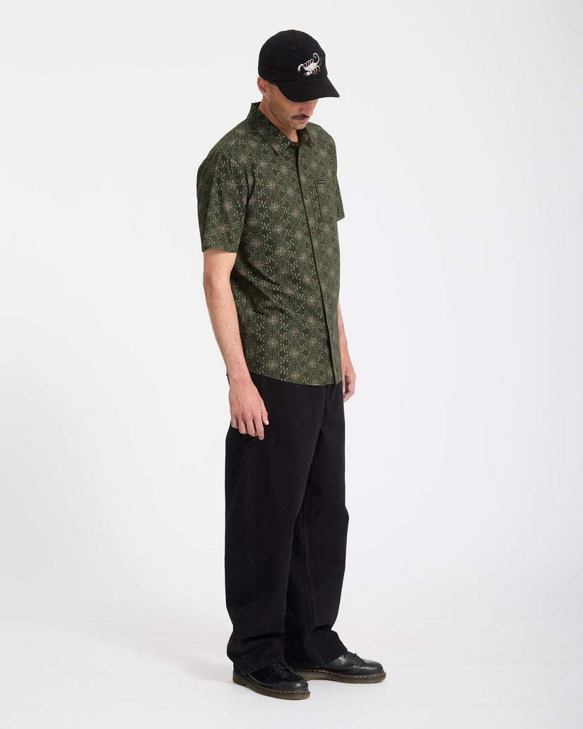 Chemise Scaler Stone Woven - Squadron Green