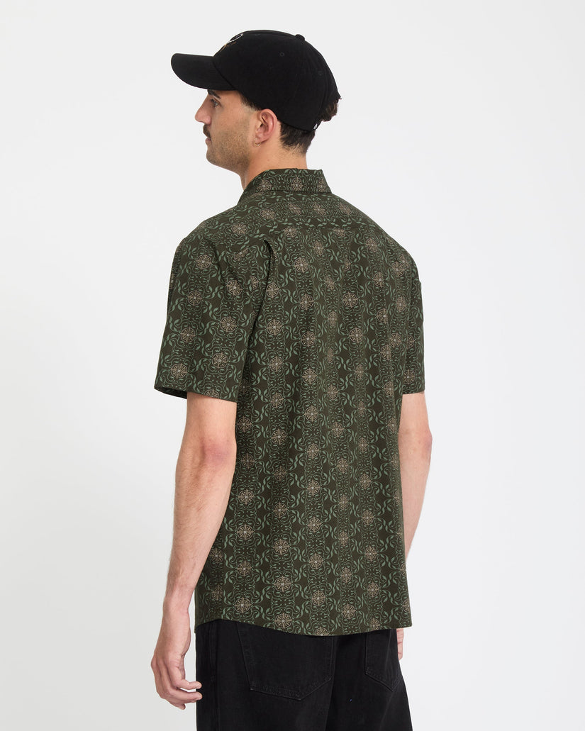 Chemise Scaler Stone Woven - Squadron Green