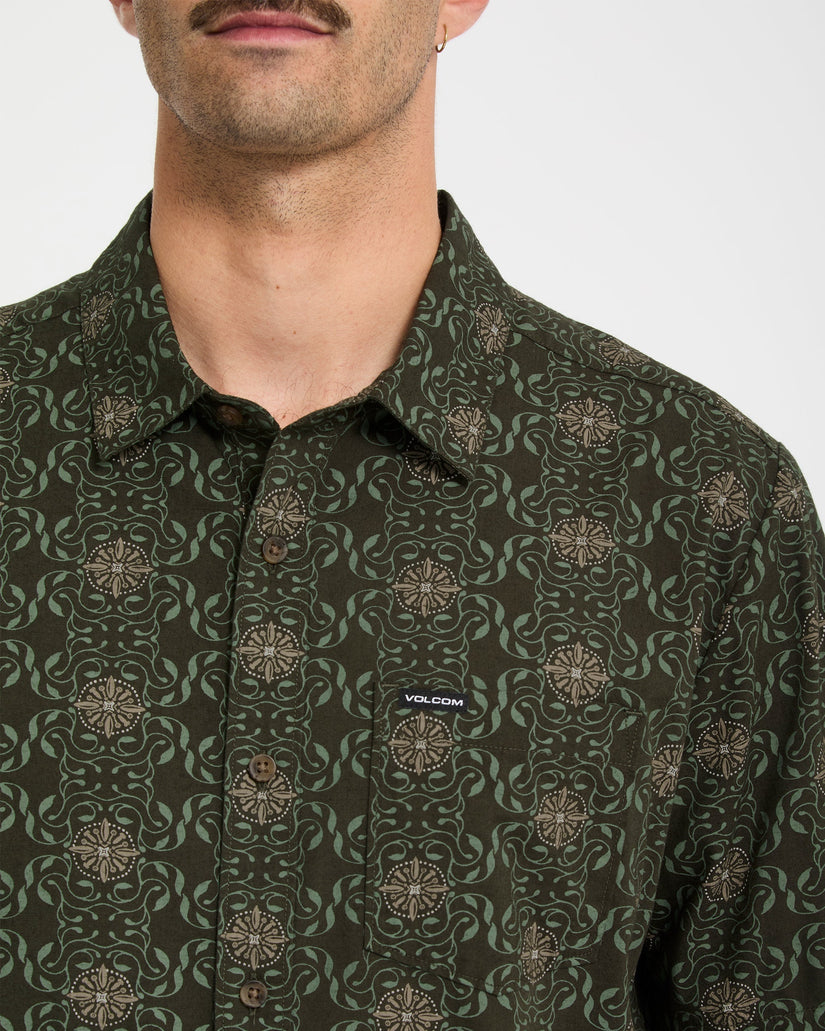 Chemise Scaler Stone Woven - Squadron Green