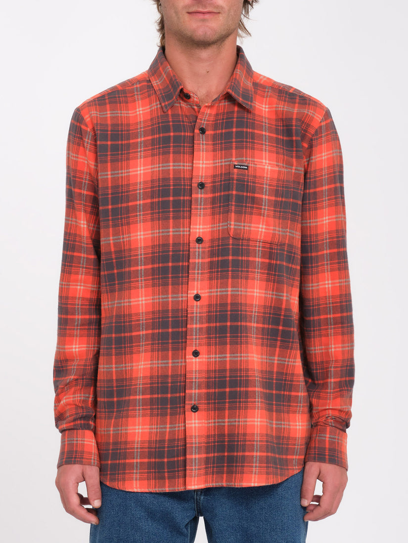 Chemise Caden Plaid - BRIGHT RED