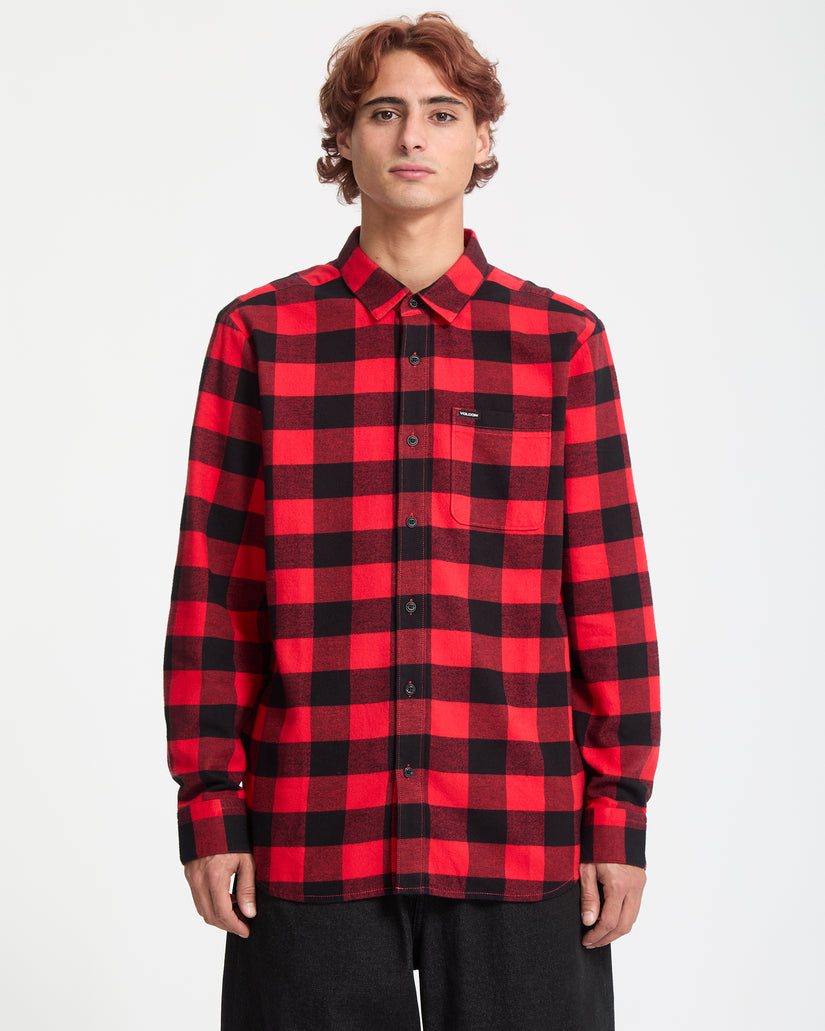 Chemise Caden Plaid - Lifeguard Red