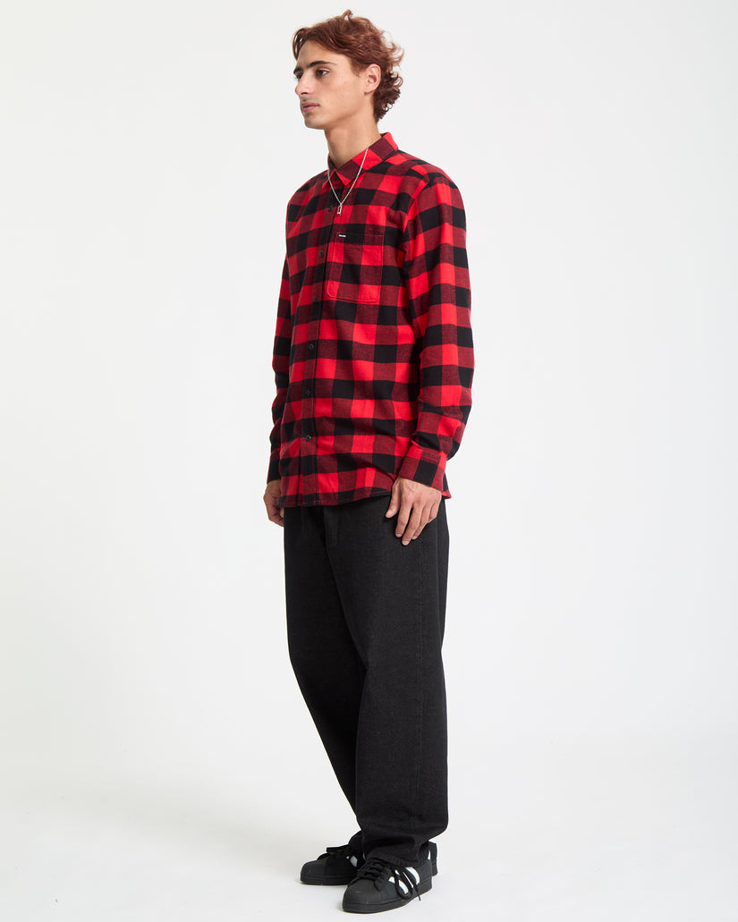 Chemise Caden Plaid - Lifeguard Red