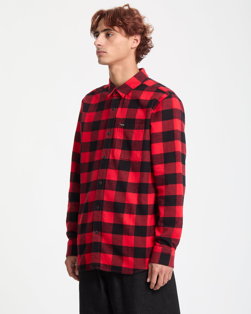 Chemise Caden Plaid - Lifeguard Red