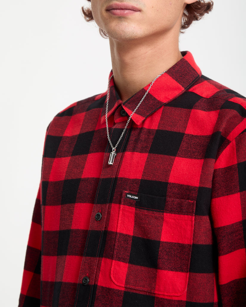 Chemise Caden Plaid - Lifeguard Red
