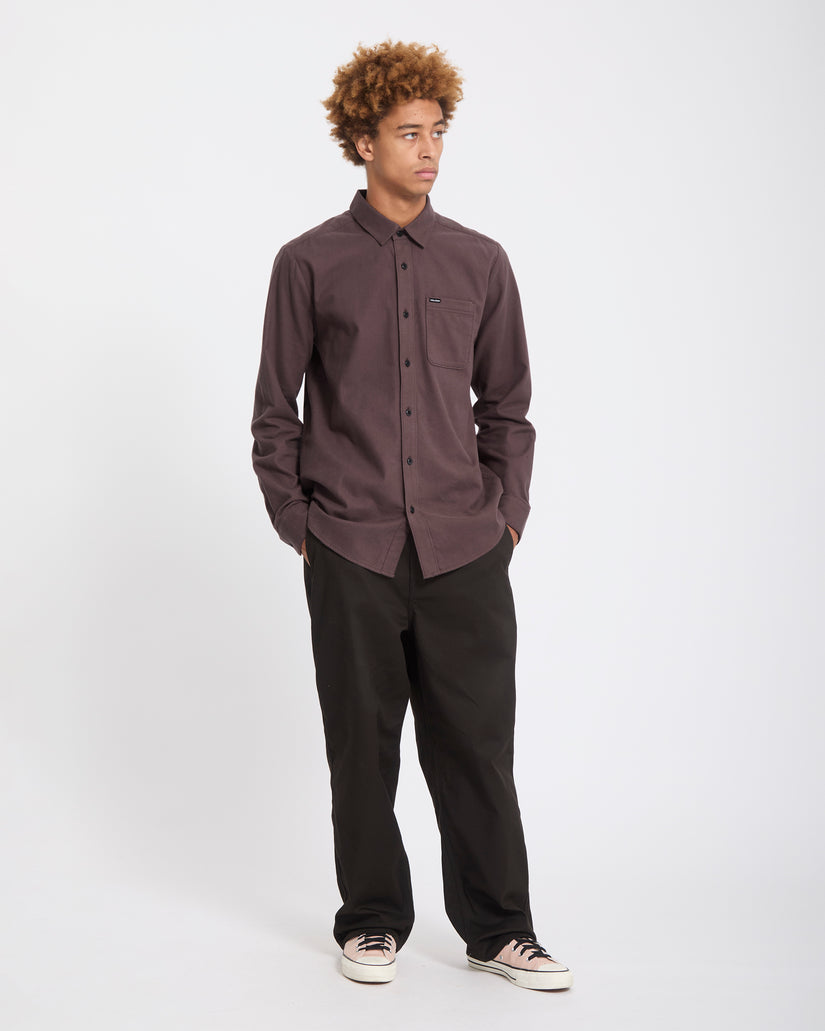 Chemise Caden Solid - Raisin