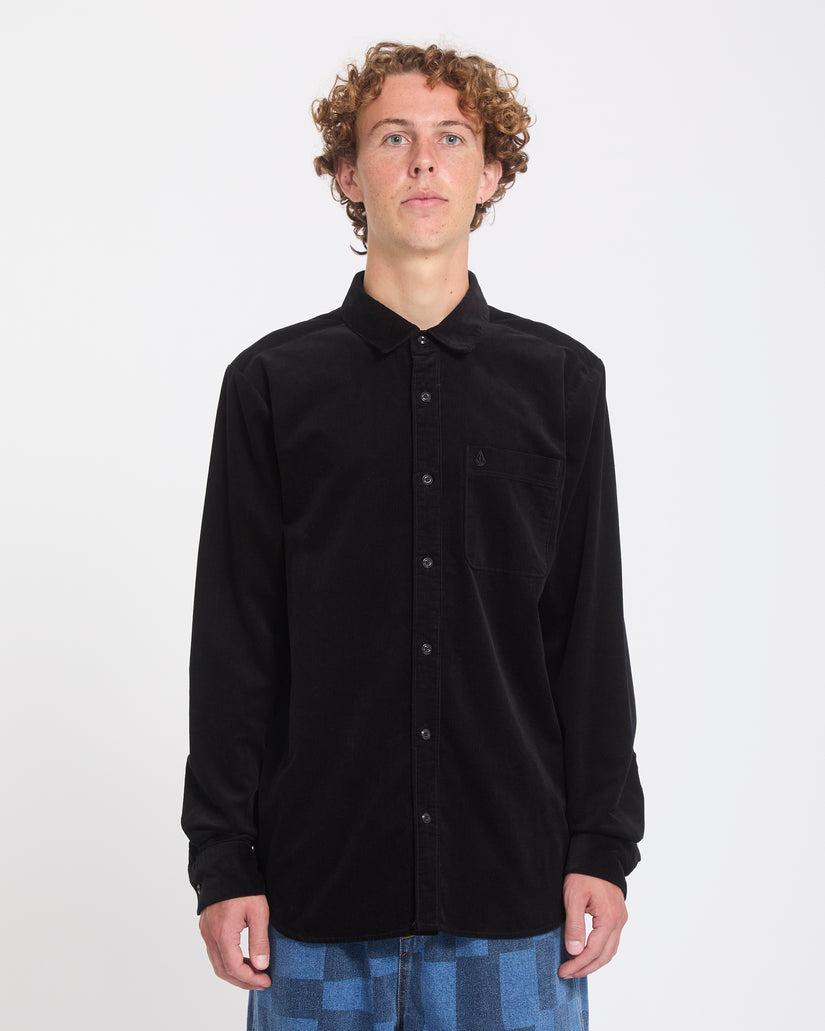 Chemise Zander Corduroy - Black Combo