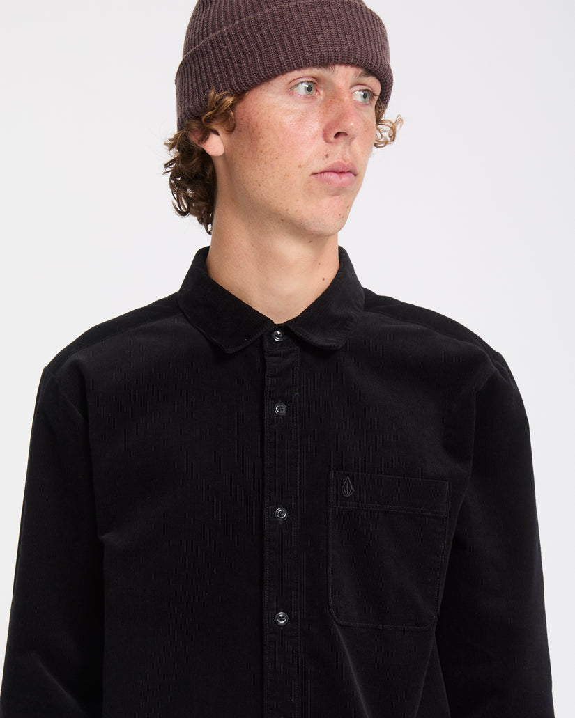 Chemise Zander Corduroy - Black Combo