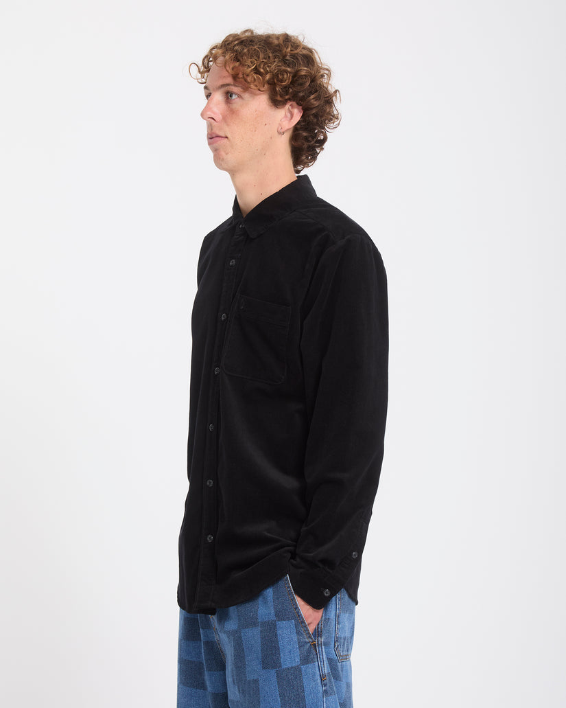 Chemise Zander Corduroy - Black Combo
