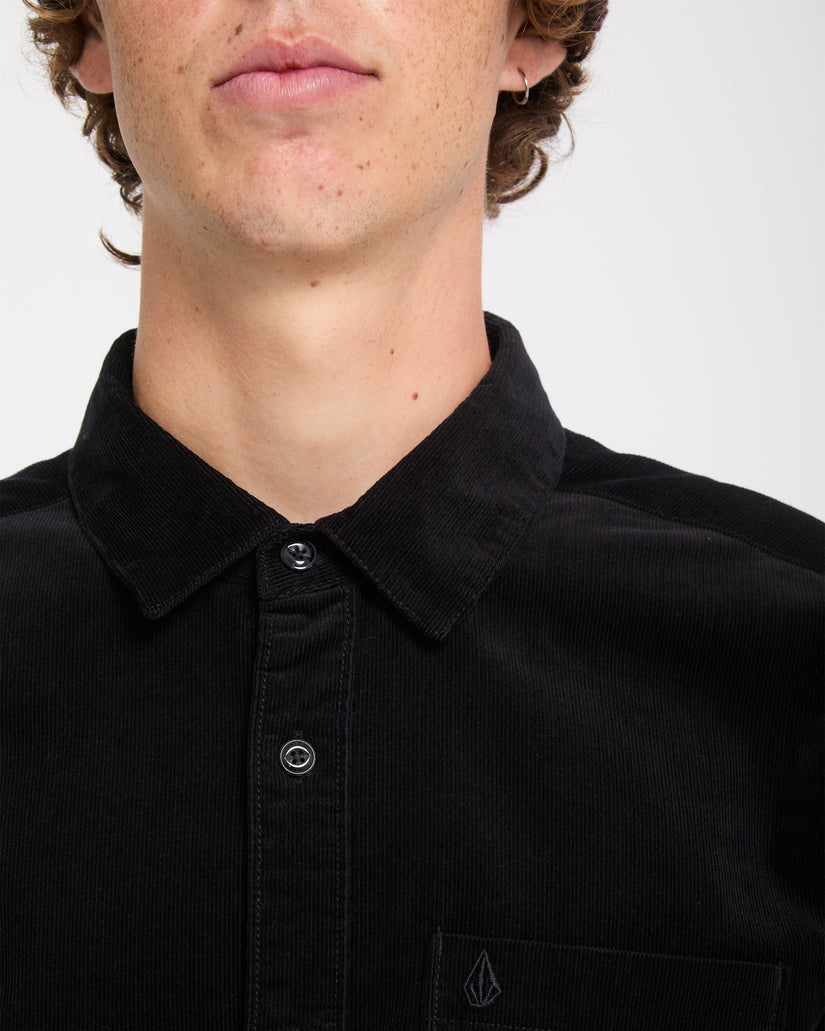 Chemise Zander Corduroy - Black Combo