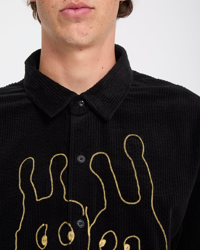 Chemise Ozzy Corduroy - Black