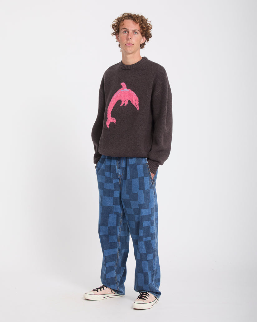 Pull Ozzy Dolphin - Raisin