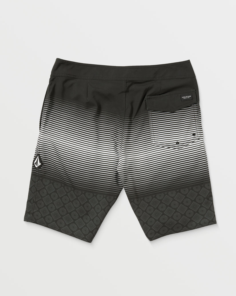 Boardshort Lido Stripe Mod 20" - BLACK