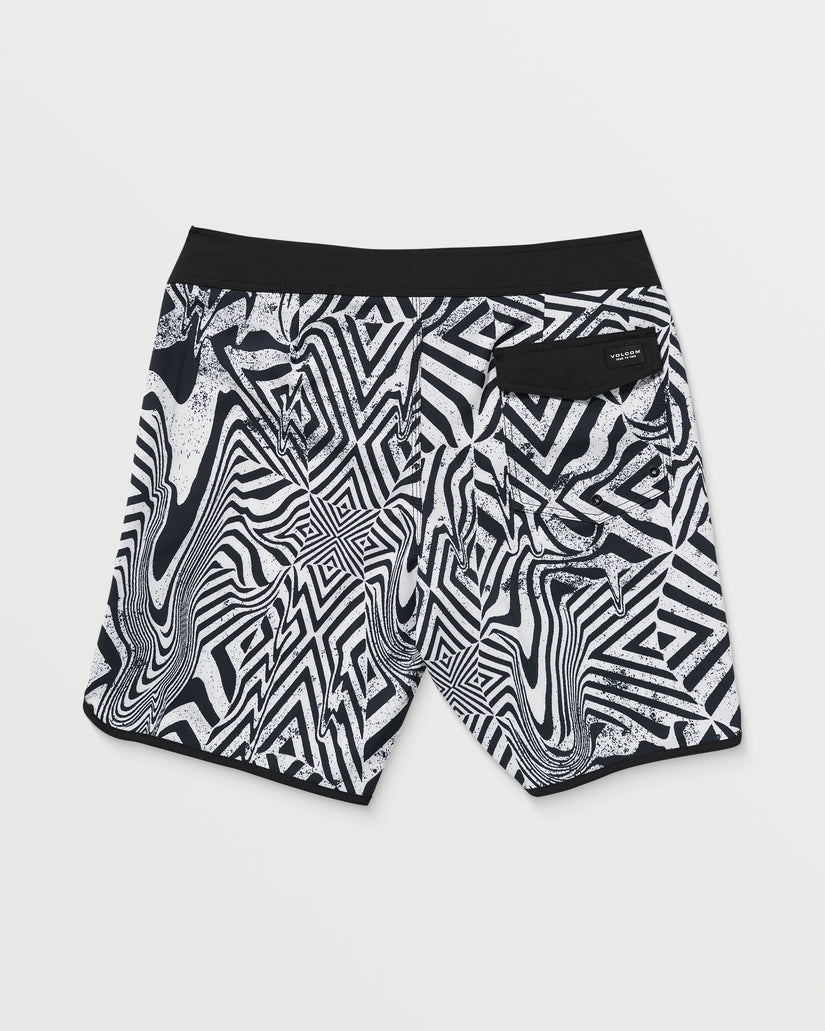 Boardshort Infuse Scallop Mod 19" - White Black