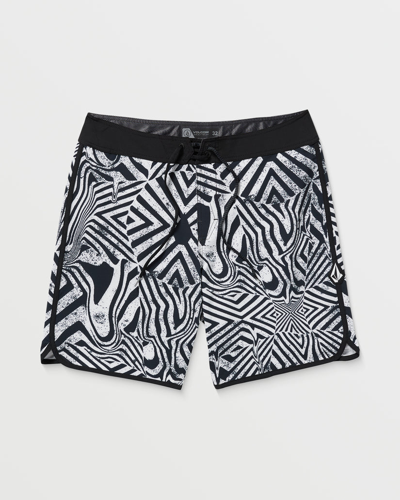 Boardshort Infuse Scallop Mod 19" - White Black