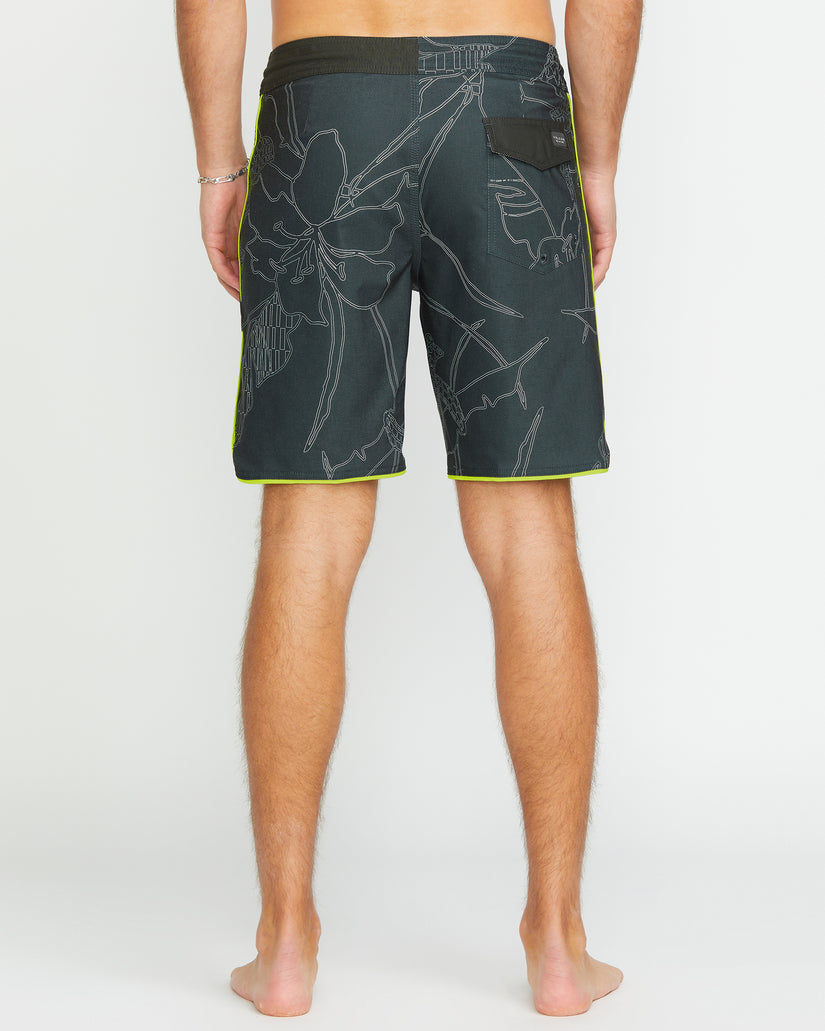 Boardshort Mister Fib Scallop Stoney 19" - STEALTH
