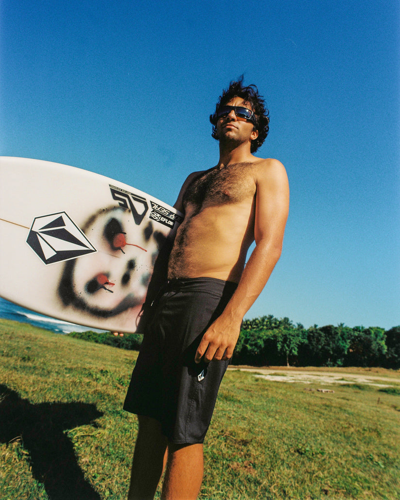 Boardshort Lido Solid Mod 20" - Black