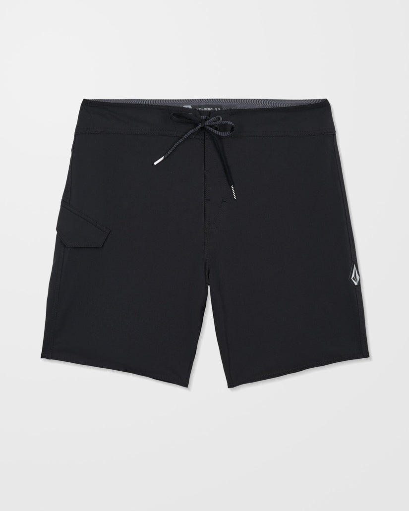 Boardshort Lido Solid Mod 18" - Black