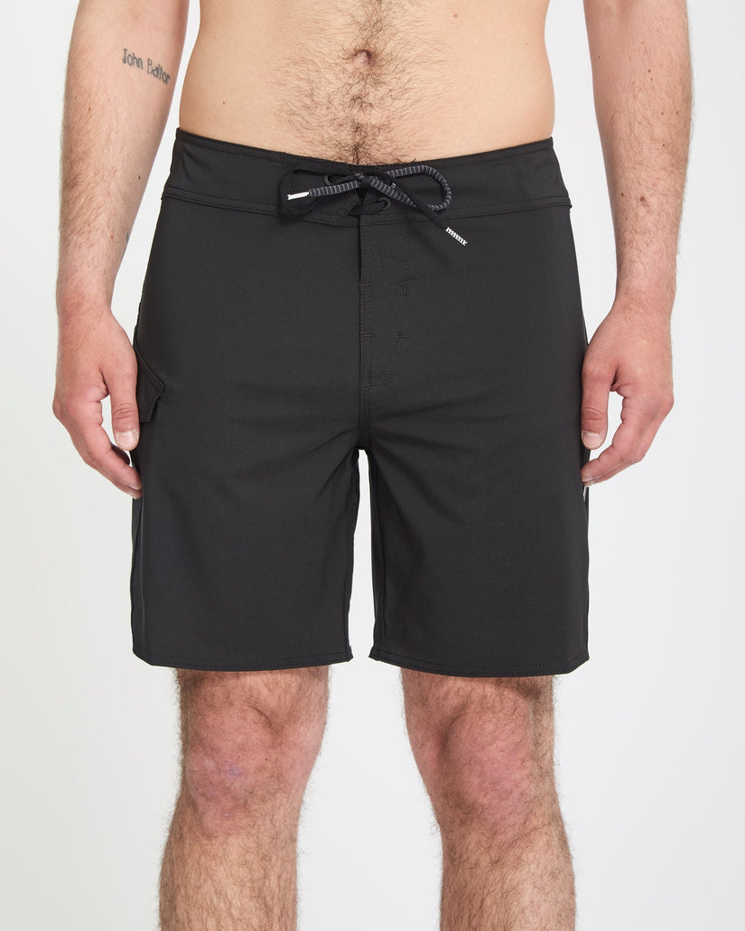 Boardshort Lido Solid Mod 18" - Black