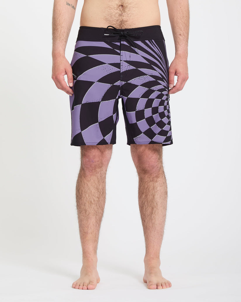 Boardshort Spiral Stn Mod 19" - Violet