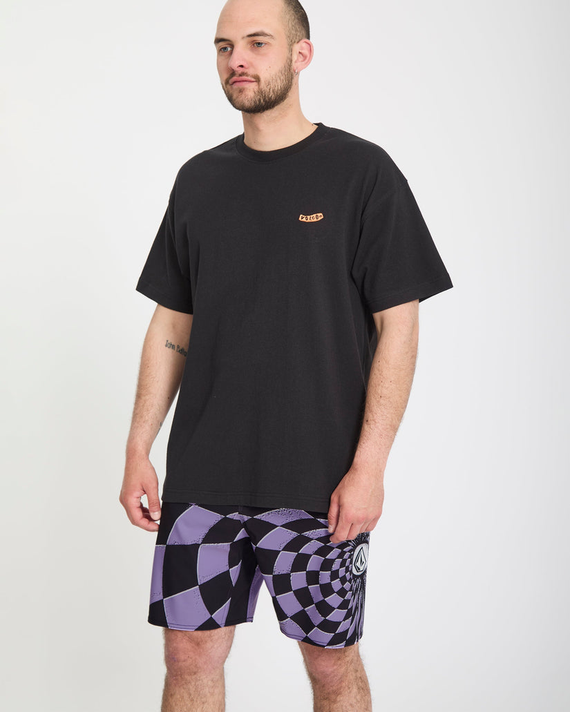 Boardshort Spiral Stn Mod 19" - Violet