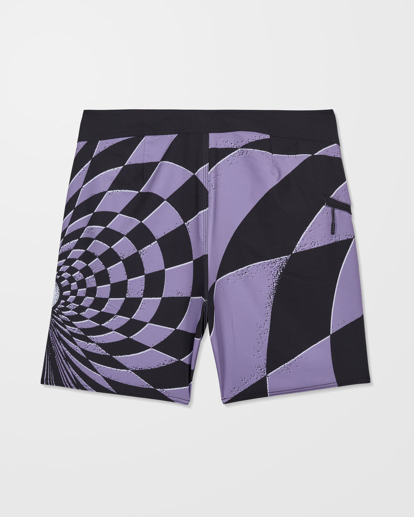 Boardshort Spiral Stn Mod 19" - Violet