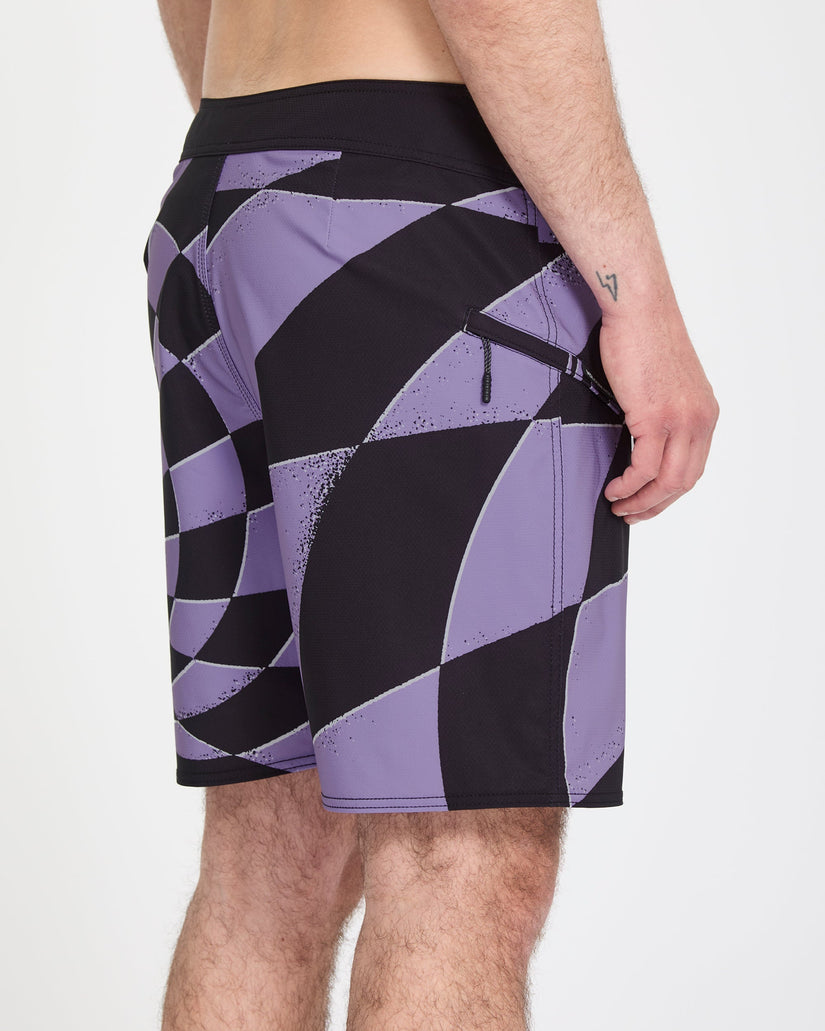 Boardshort Spiral Stn Mod 19" - Violet
