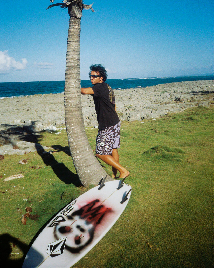 Boardshort Spiral Stn Mod 19" - Violet
