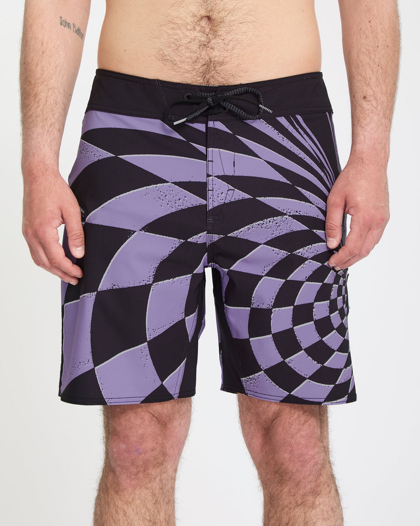 Boardshort Spiral Stn Mod 19" - Violet