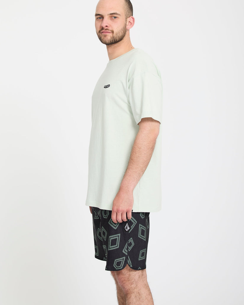 Boardshort Contact Scallop Stoney 19" - Black