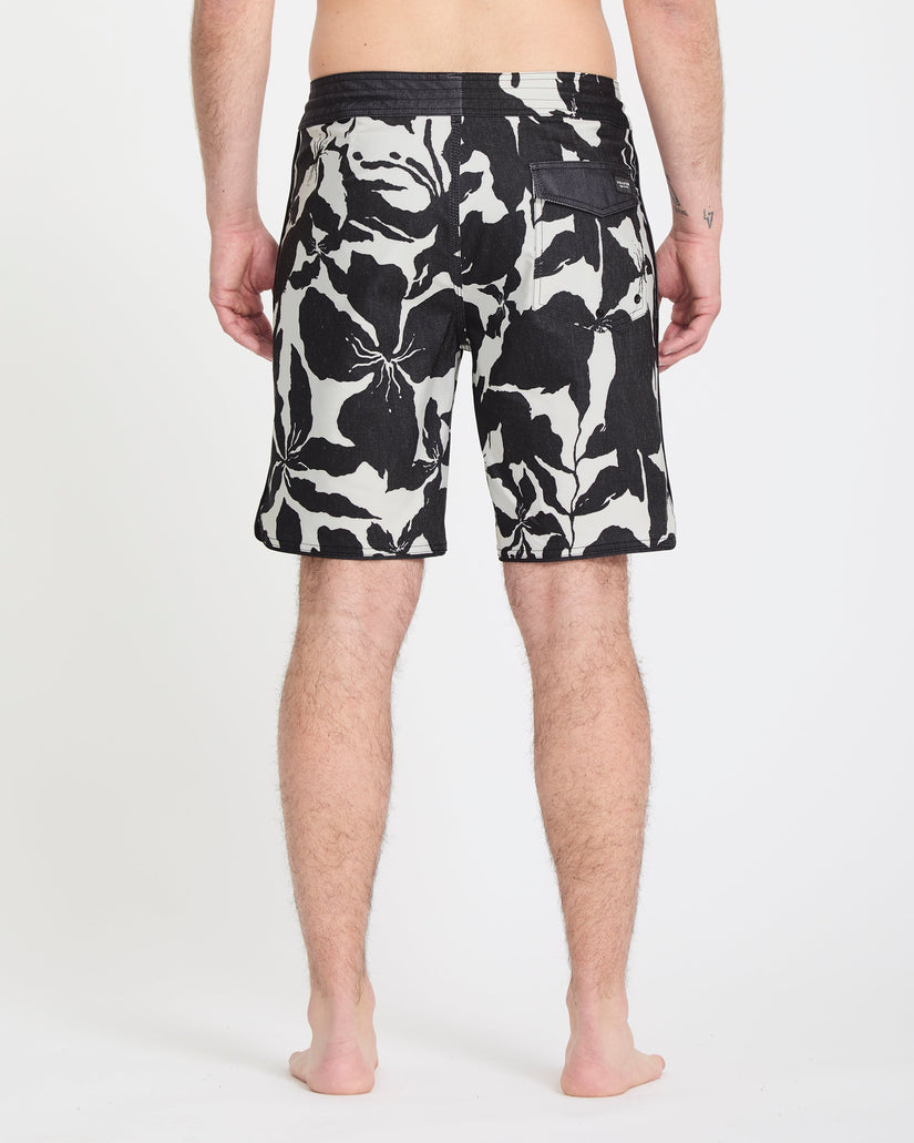 Boardshort Contact Scallop Stoney 19" - Off White