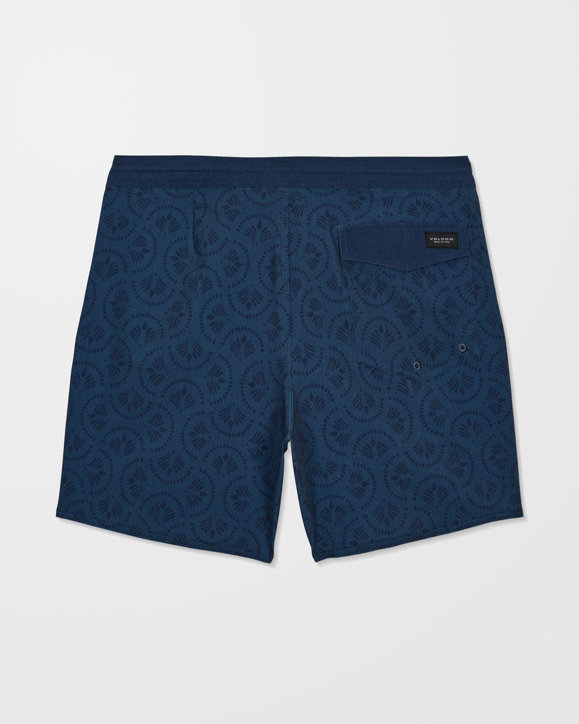 Boardshort Psych Cotton Stoney 17" - Midnight Blue