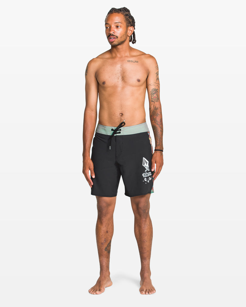 Boardshort Star Shields Mod 18" - Stealth