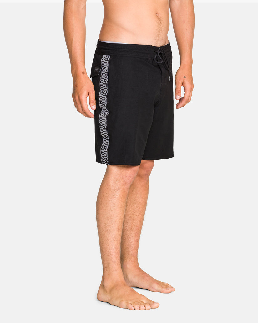 Boardshort Yewster Loose Stoney 18" - Black
