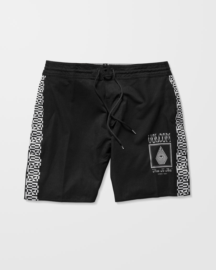 Boardshort Yewster Loose Stoney 18" - Black